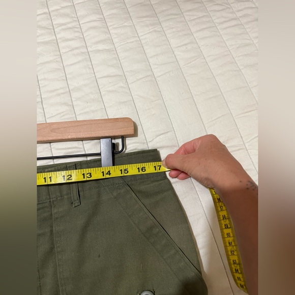 Vintage Army Pants with Embroidered Fleece Embellishments - Picture 6 of 8